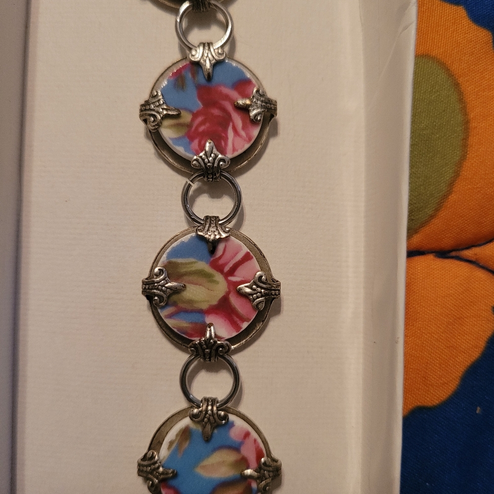 Handmade teacup bracelet